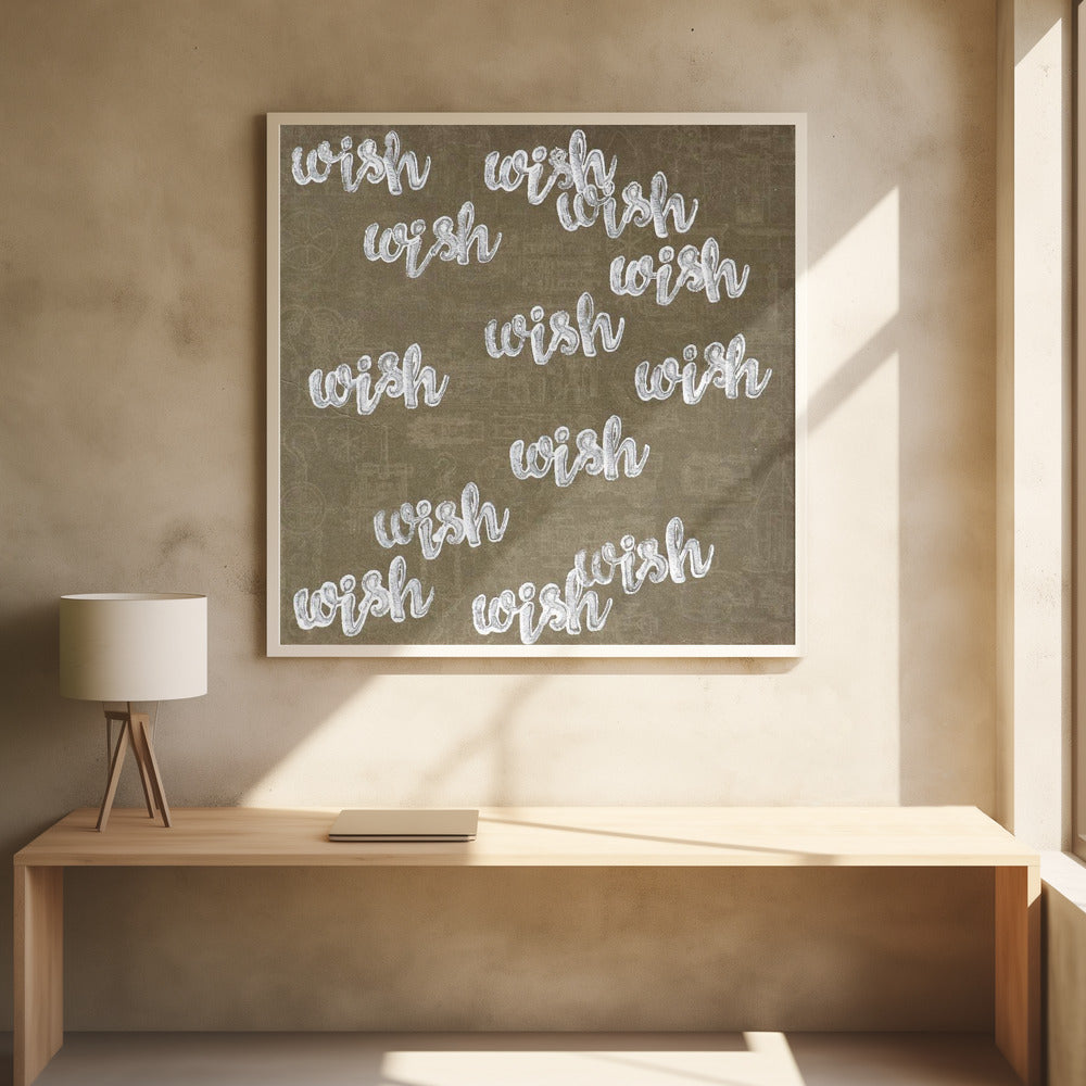 letter art  [wish] | Poster