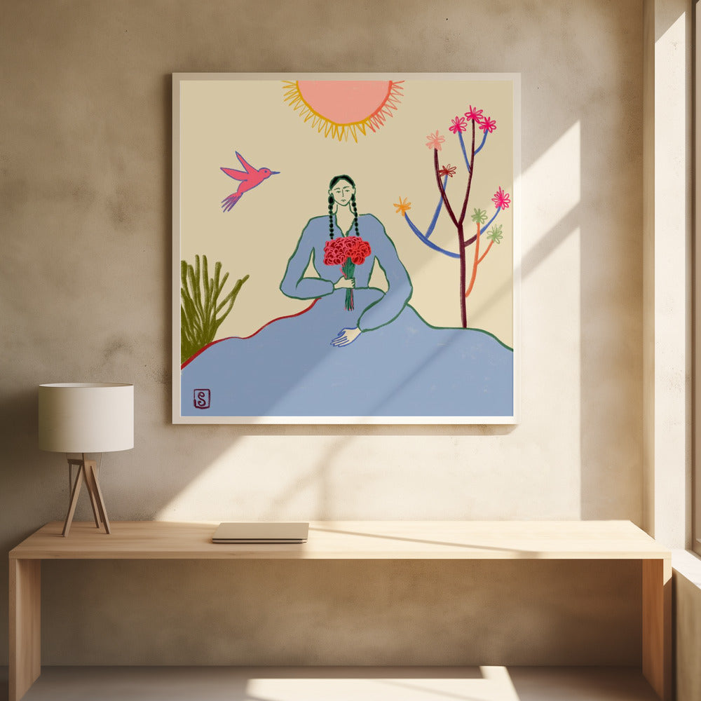 Serene Blossom's Embrace | Poster