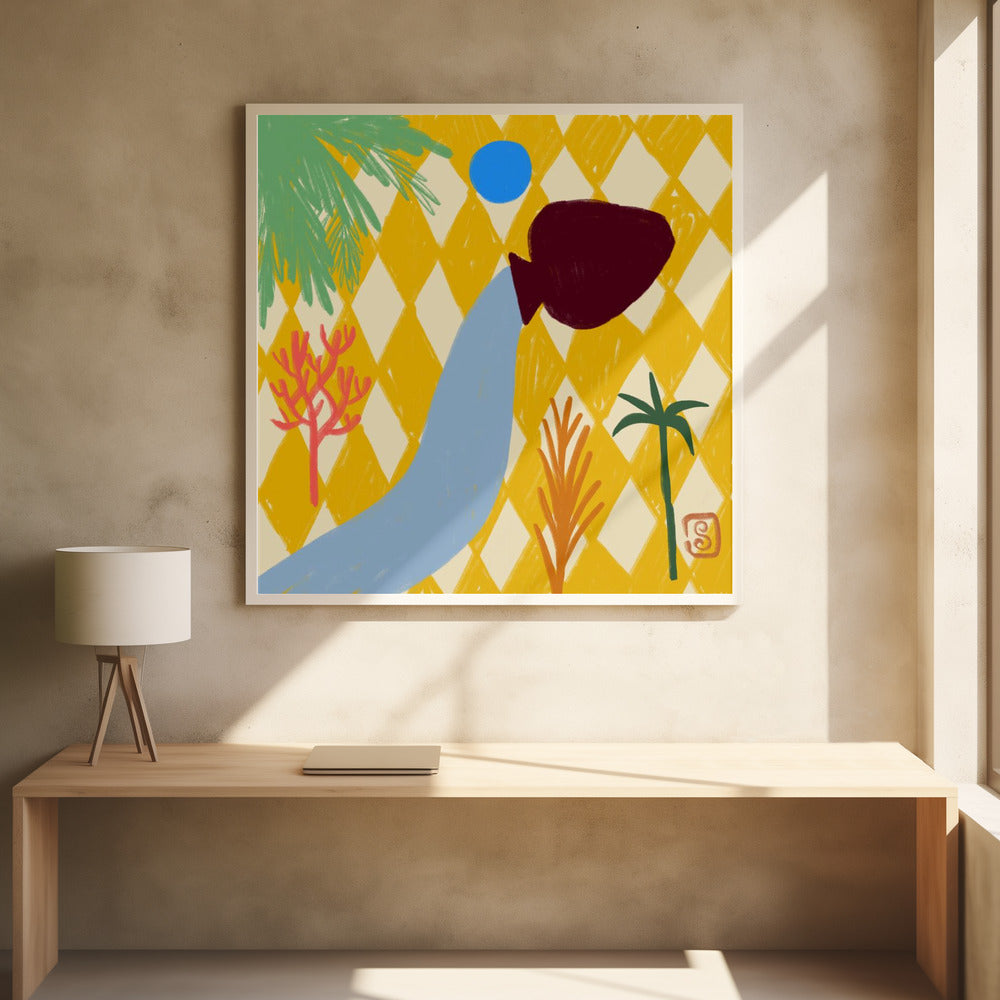 Vibrant Oasis Flow | Poster