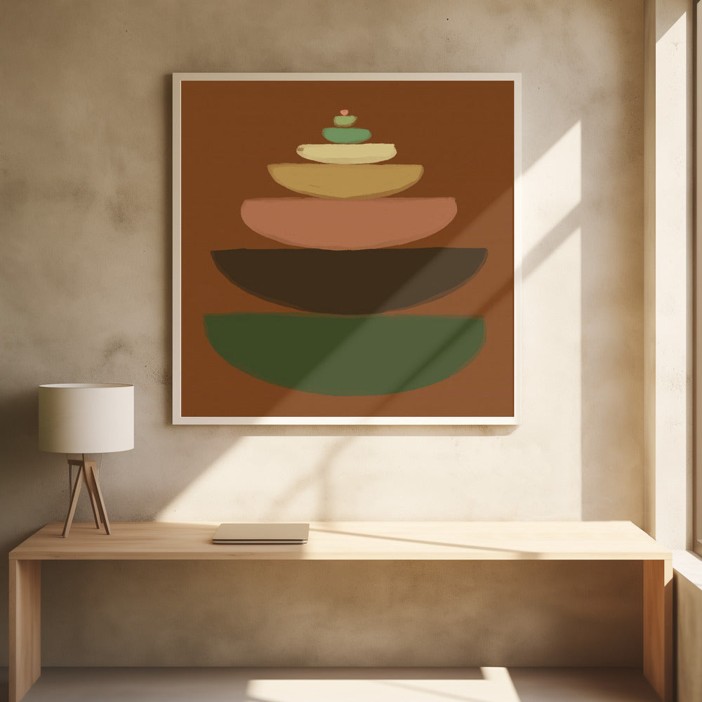 Abstract bowls | Poster
