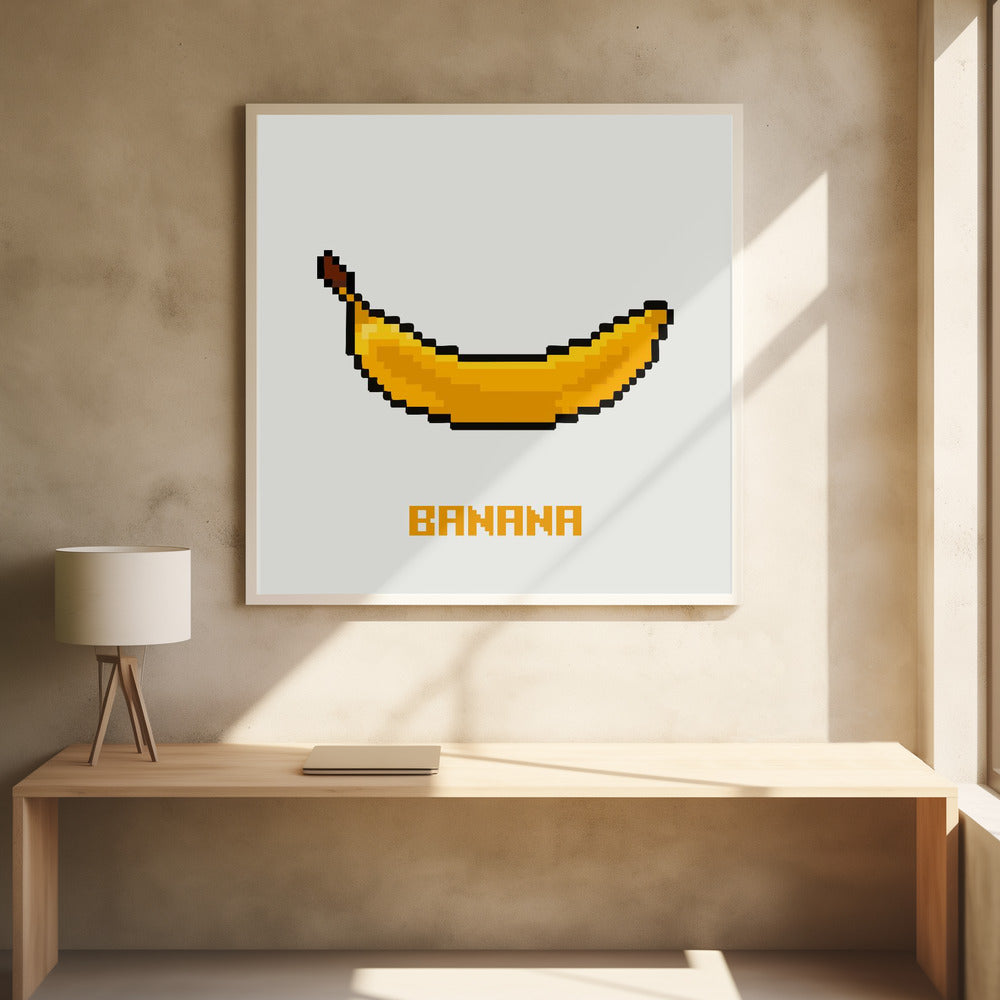 Pixel Fruit - Banana | Poster