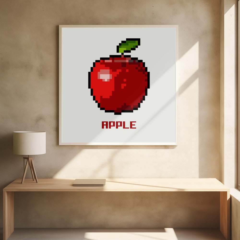 Pixel Fruit - Apple | Poster