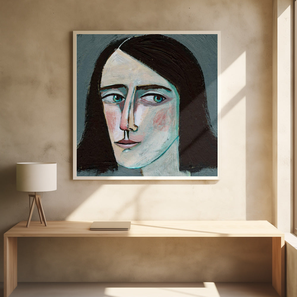 Face Woman Portrait - Never Look Back | Poster