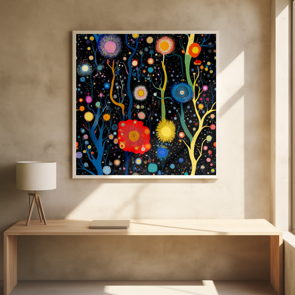 Vibrant Celestial Garden | Poster