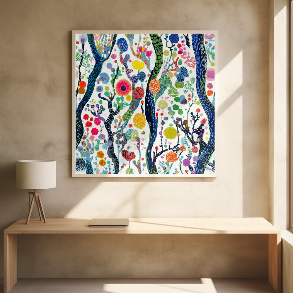 Vibrant Flower Forest | Poster