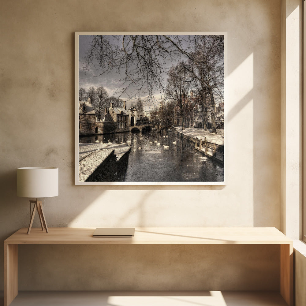 Bruges in Christmas dress | Poster