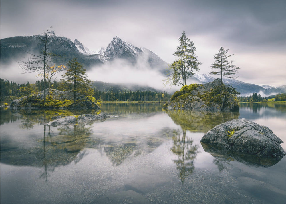 Rainy morning at Hintersee (Bavaria) | Wallpaper