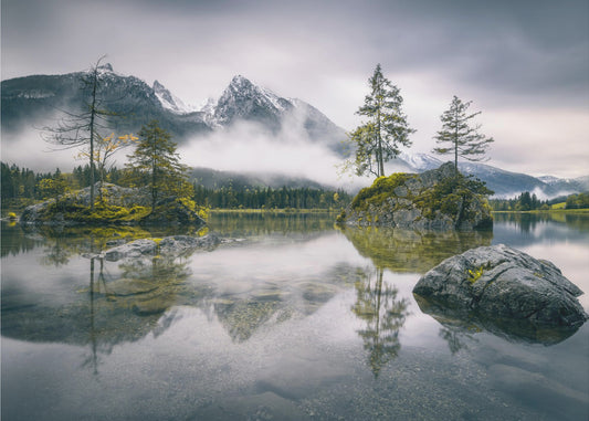 Rainy morning at Hintersee (Bavaria) | Wallpaper