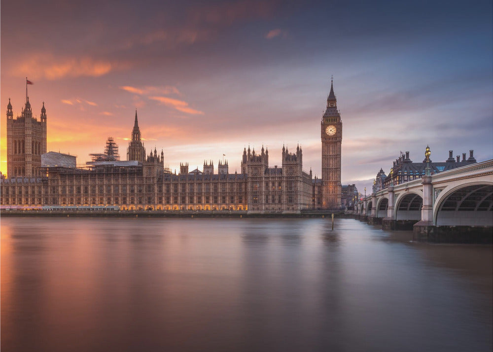 London Palace of Westminster Sunset | Poster