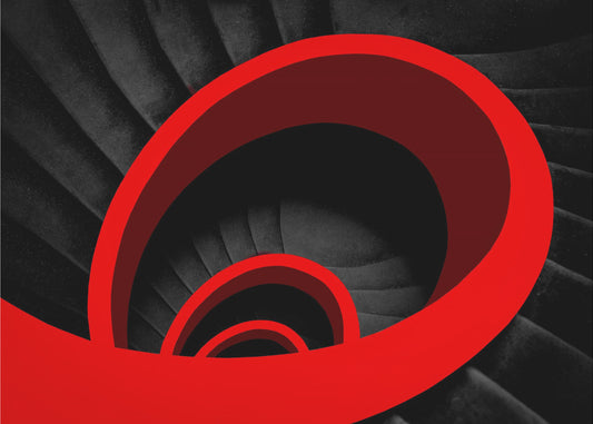 A red spiral | Canvas