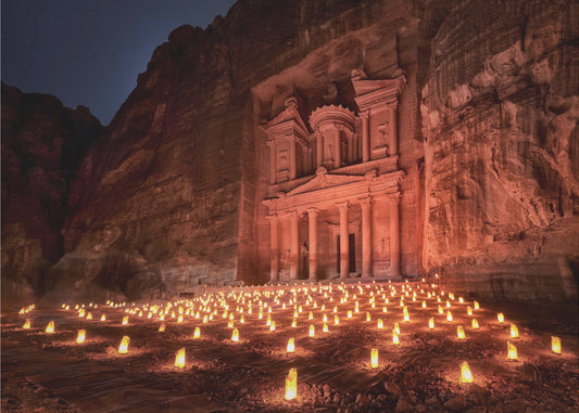 Petra by Night | Canvas
