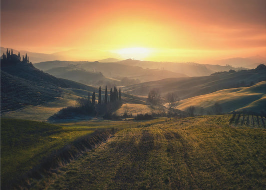 Val d'Orcia in the morning | Wallpaper