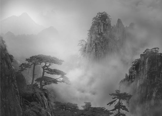 Huang Shan In The Fog | Poster