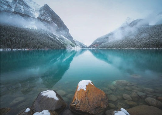 Foggy Lake Louise | Canvas