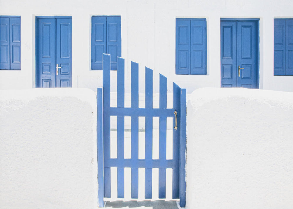 whitewash and blue paint | Wallpaper