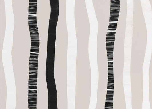 vertical Black And White Stripes | Canvas