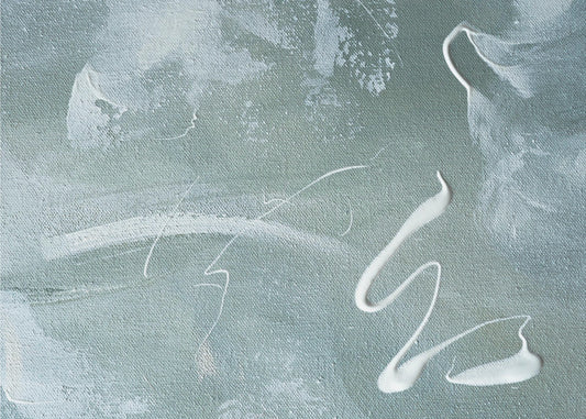 Green and White Acrylic | Canvas