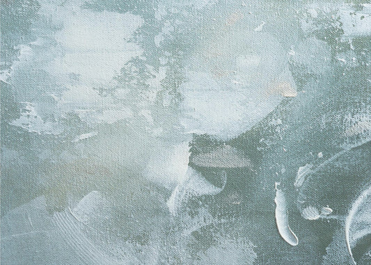 Green and White Acrylic | Poster