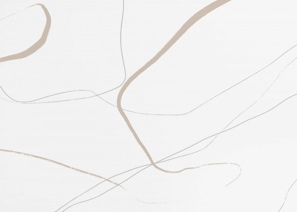 Beige And Gray Lines On A White Background | Wallpaper