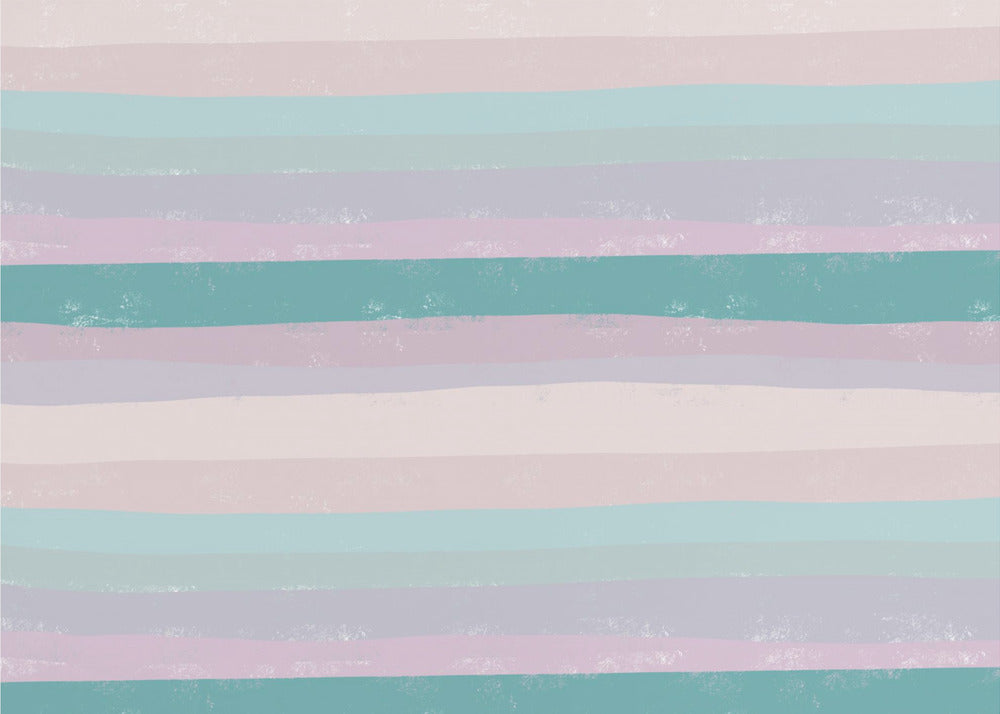 Horizontal Stripes In Soothing Tones | Canvas
