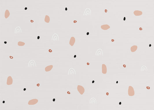 Scattered Organic Shapes | Wallpaper