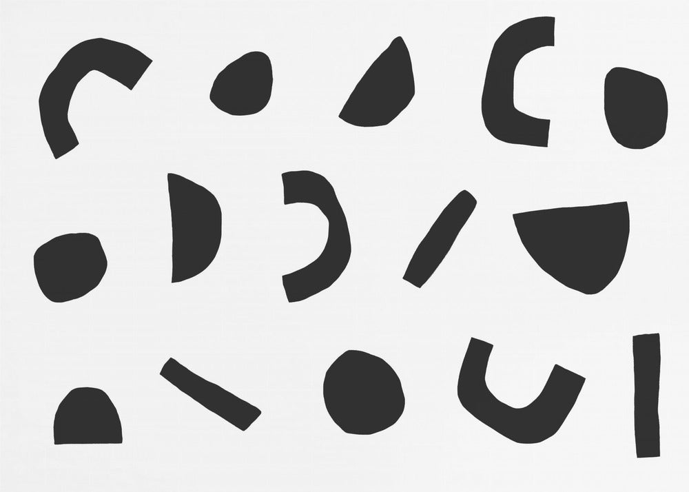 Black Geometric Shapes | Canvas