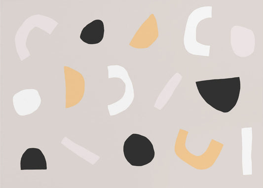 Geometric Shapes in Neutral Tones | Wallpaper
