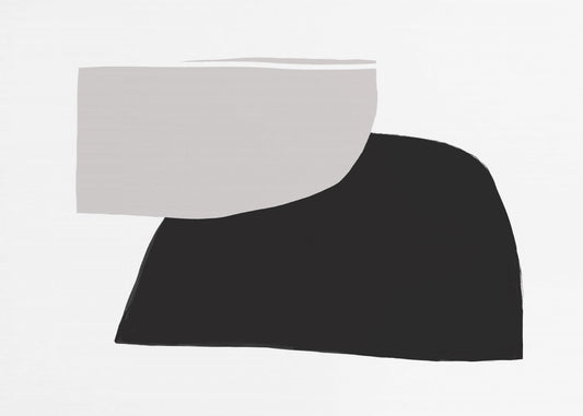 Monochrome Organic Shapes | Poster