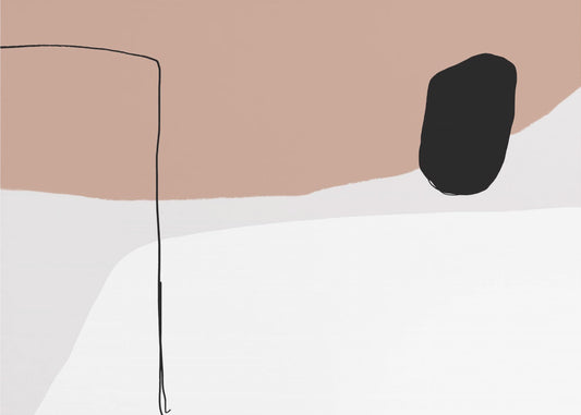 Minimalist Bold Black Shapes | Canvas