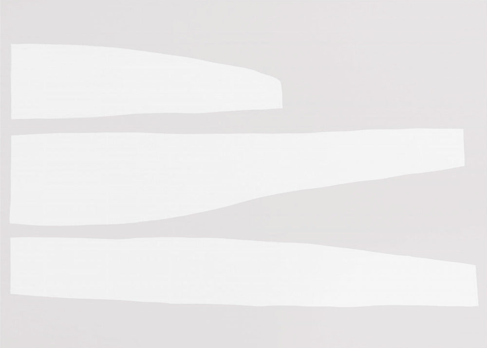 Minimalist White Shapes | Poster