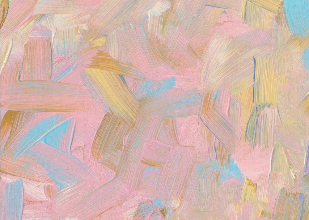 Vibrant Brushstrokes in Pastel Hues | Poster