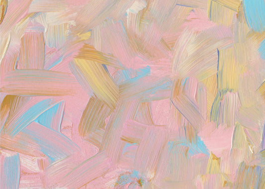Vibrant Brushstrokes in Pastel Hues | Canvas