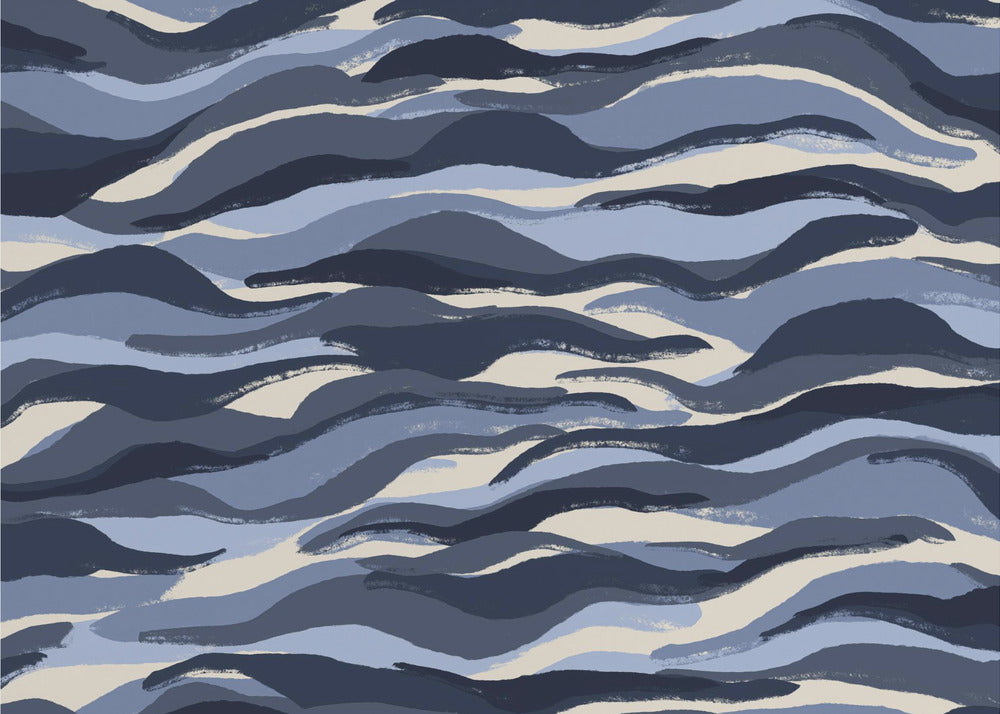 Waves of Indigo | Canvas