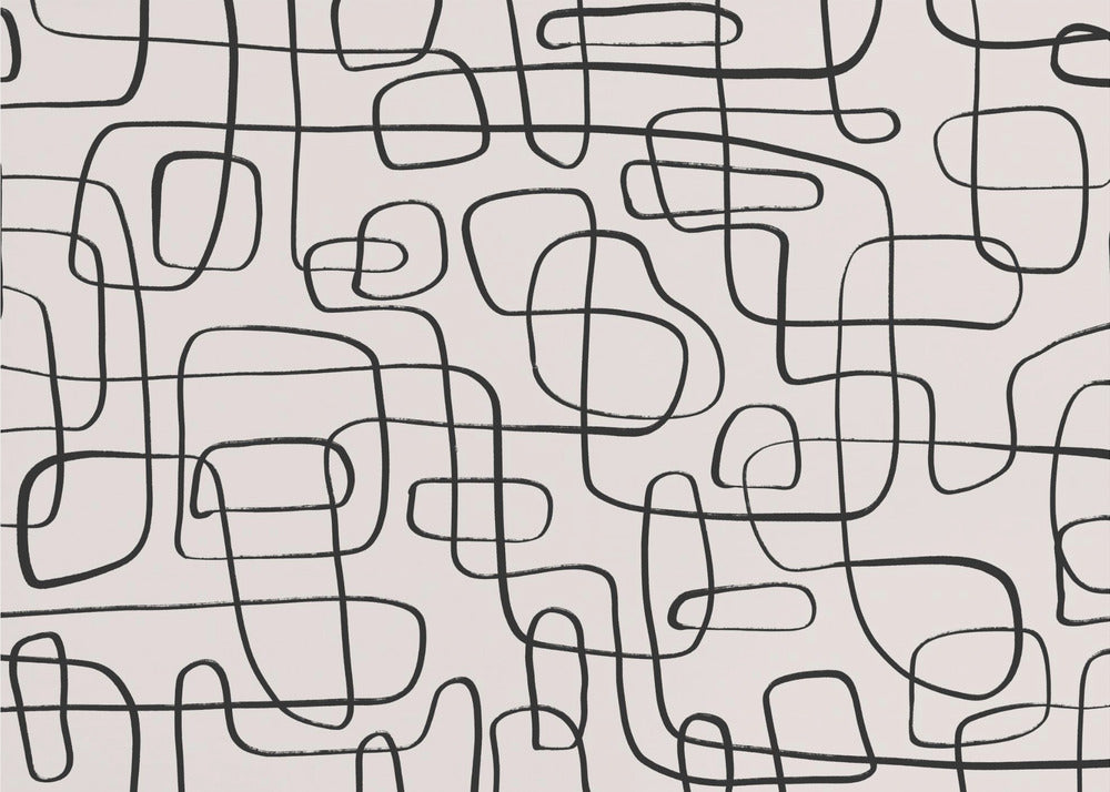 Curved Maze Lines | Wallpaper