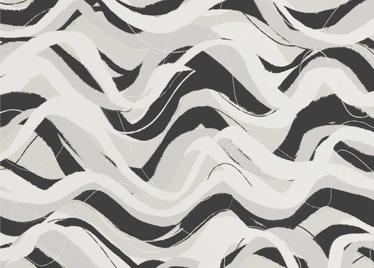 Monochrome Waves | Wallpaper