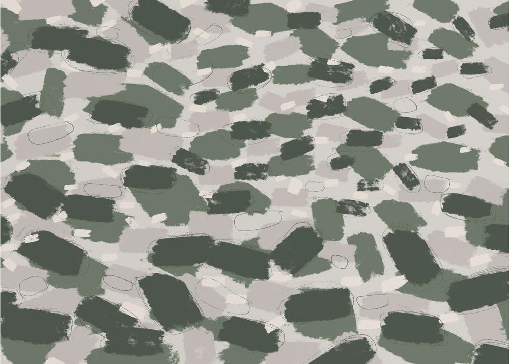 Muted Forest Brush | Wallpaper