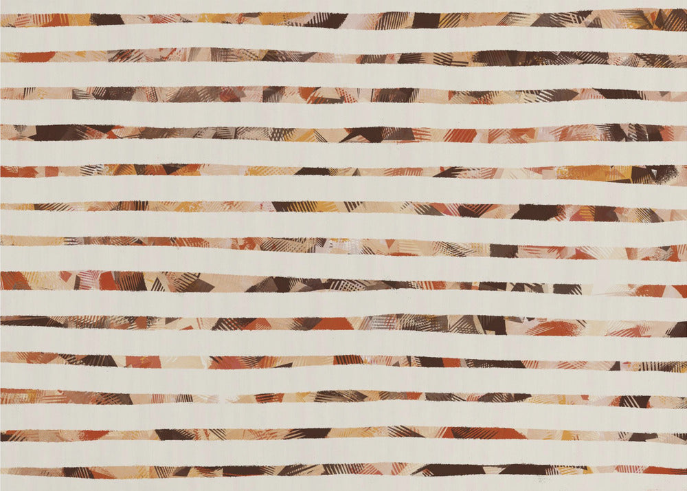 Stripes of Earthy Warmth | Wallpaper