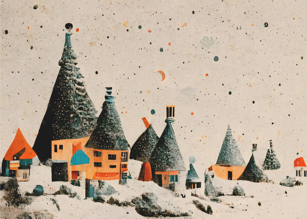 “Whimsical Village” | Canvas