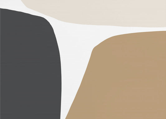 Geometric Shapes in Neutral Tones | Canvas