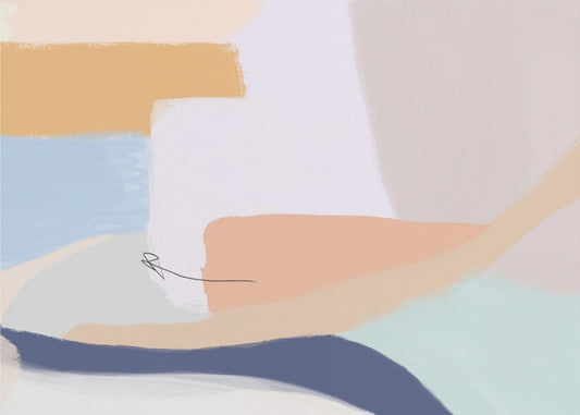 Soft Pastel Colors and Flowing Organic Shapes | Poster