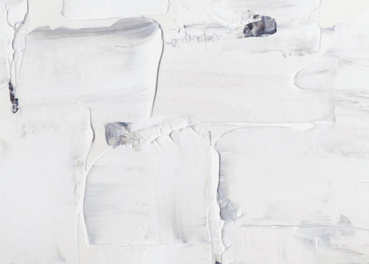 Textured White Canvas with Subtle Shades of Gray and Black | Poster