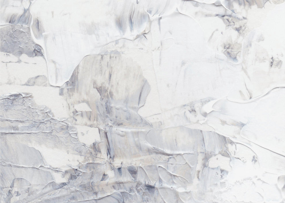 White and Gray Brushstrokes | Canvas