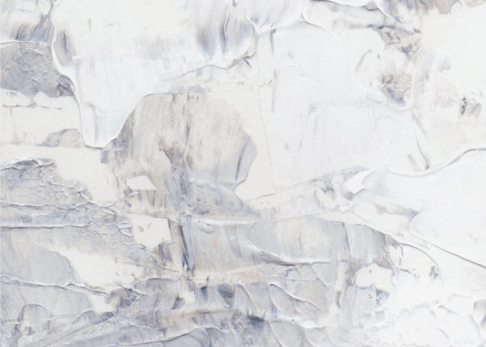 White and Gray Brushstrokes | Canvas