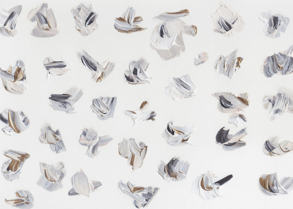 Dynamic Brushstrokes in Neutral Tones | Canvas