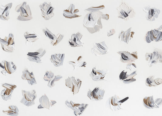 Dynamic Brushstrokes in Neutral Tones | Canvas