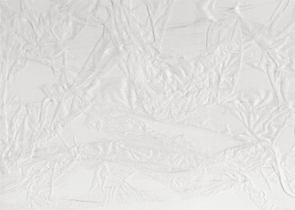 White Canvas Resembling Crumpled Paper | Poster