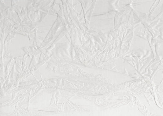 White Canvas Resembling Crumpled Paper | Poster