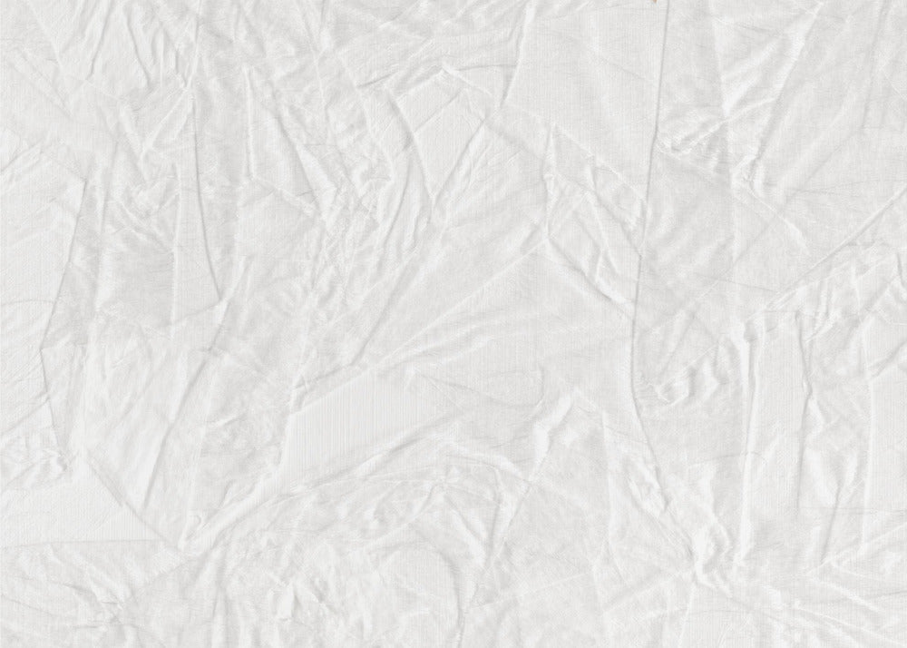 White Canvas Resembling Crumpled Paper | Poster