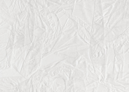 White Canvas Resembling Crumpled Paper | Poster