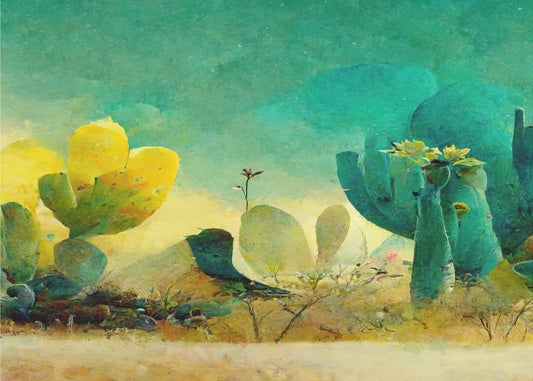 Desert Bloomscape | Canvas